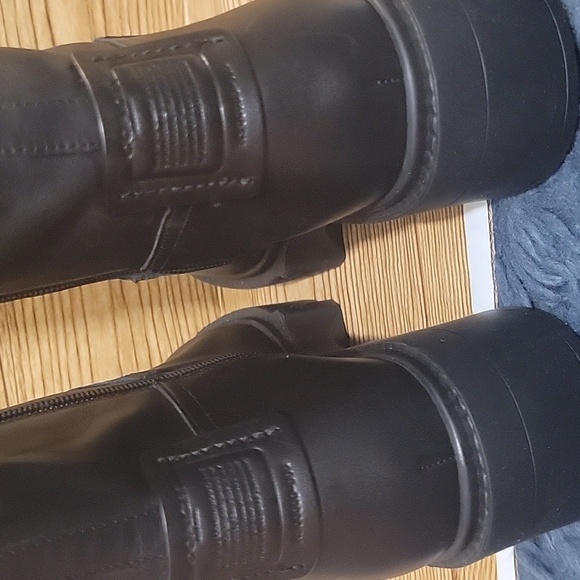 Coach Black Leather Riding Boots - Picture 5 of 9
